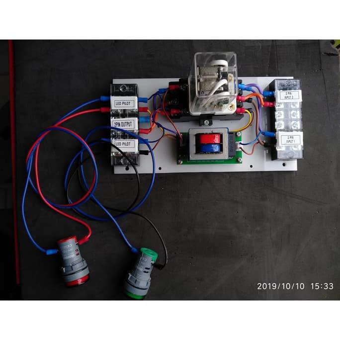Jual 20A ATS relay 2 sumber listrik lengkap dengan pilot lampu | Shopee ...