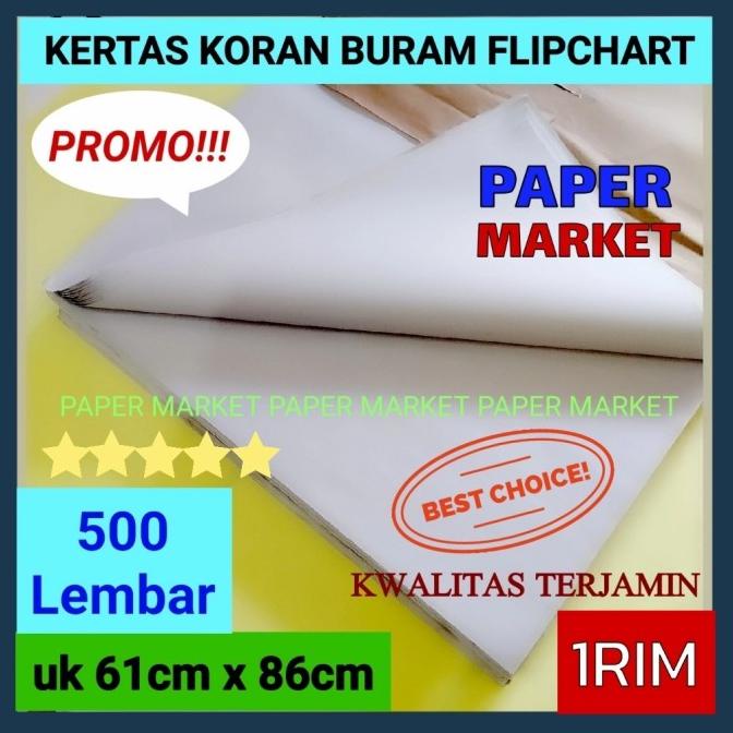 Jual Kertas Flip Chart Koran Buram Untuk Flipchart 60 X 90 - 1 Rim ...