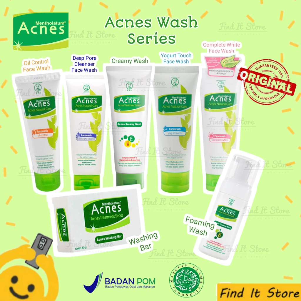 Jual Acnes Natural Care Treatment Facial Wash Series Sabun Wajah