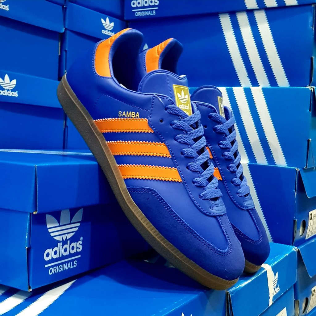 Jual ADIDAS SAMBA OG CITY SERIES BLUE Shopee Indonesia