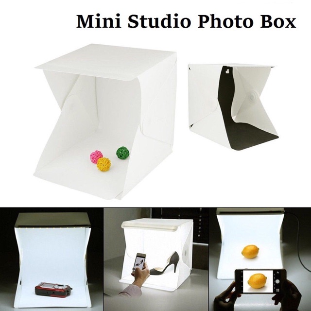 Jual Mini Photo Studio Termasuk Lampu LED Light Box Mini Foto Studio Kecil Small Studio Poto
