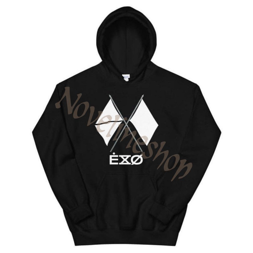 Jual HOODIE SWEATER KPOP EXO BENDERA PUTIH Shopee Indonesia