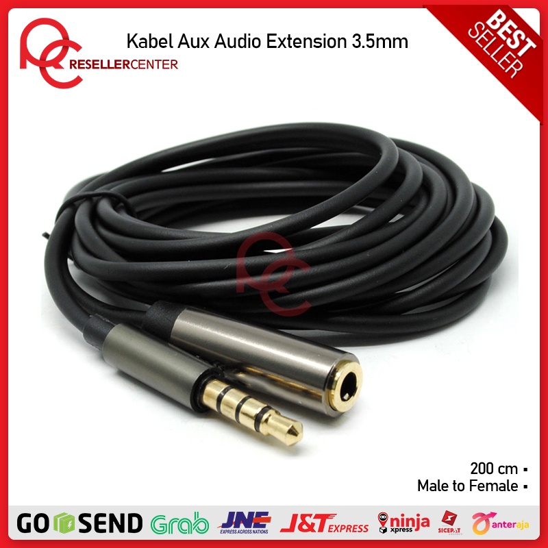 Jual Aux Extention Kabel Aux Audio Extension Mm Male To Female M