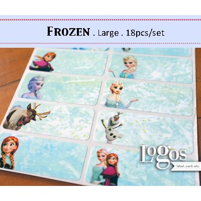 Jual Frozen Sticker Large. Name Label. Stiker Elsa Anna Olaf | Shopee ...