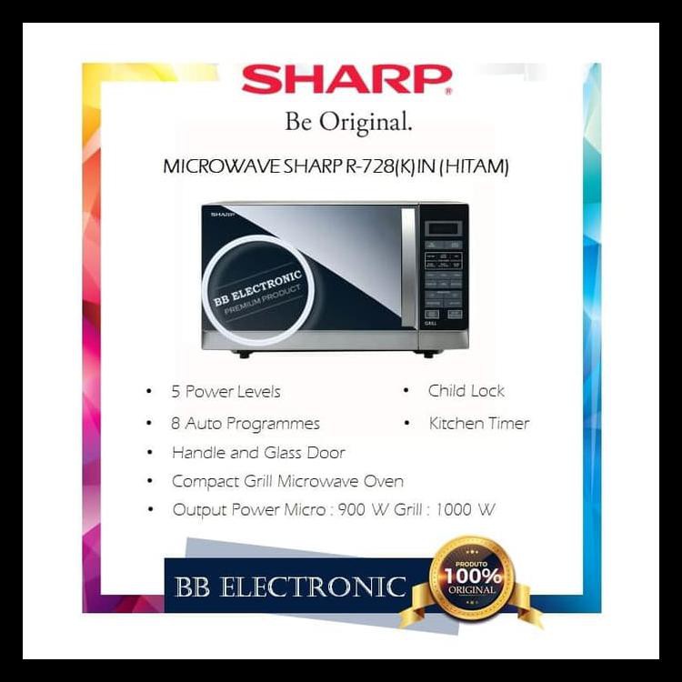Jual Microwave Sharp R-728(K)In (Hitam) | Shopee Indonesia