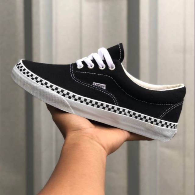 VANS ERA CHECK FOXING BLACK TRUE WHITE