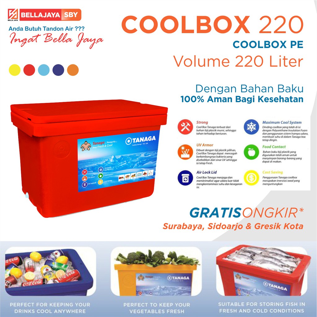 Jual Coolbox 220 Liter Tanaga | Shopee Indonesia