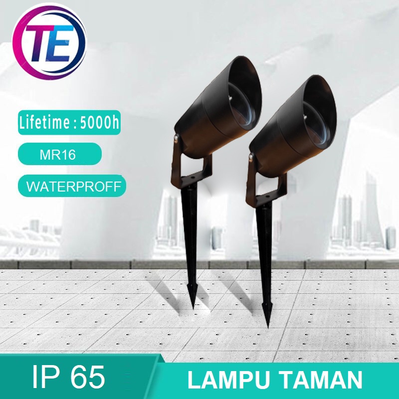 Jual rumah lampu taman sorot mr16 outdoor ip65 topi / Lampu Taman