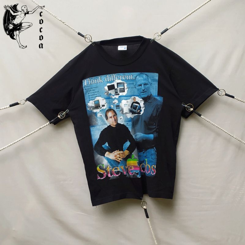 T-Shirt Hommage à Steve Jobs Noir