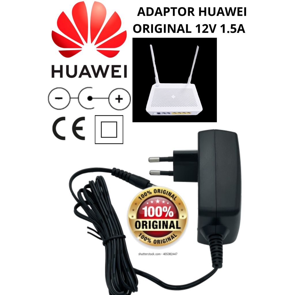 Jual HUAWEI Switching Adaptor 12V 1.5A ORIGINAL ROUTER MODEM ORBIT CCTV ...