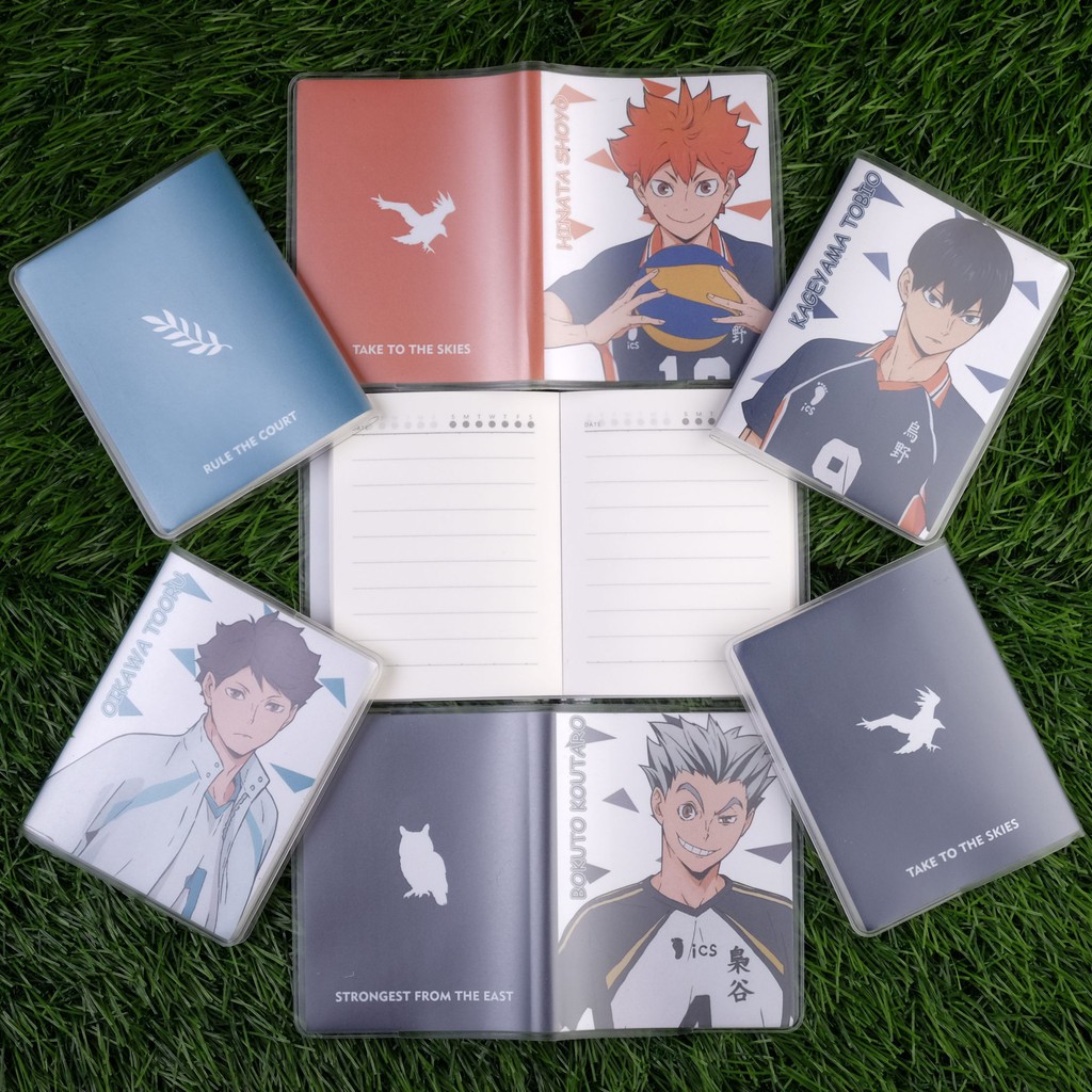 Jual Buku Tulis Mini Anime - Variasi Haikyuu, Ayanokouji, Ash, Rin