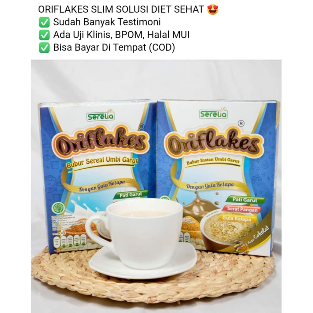 Jual ORIFLAKES SLIM DIET | SEREAL UMBI GARUT | OBAT MAAG | ASAM LAMBUNG ...