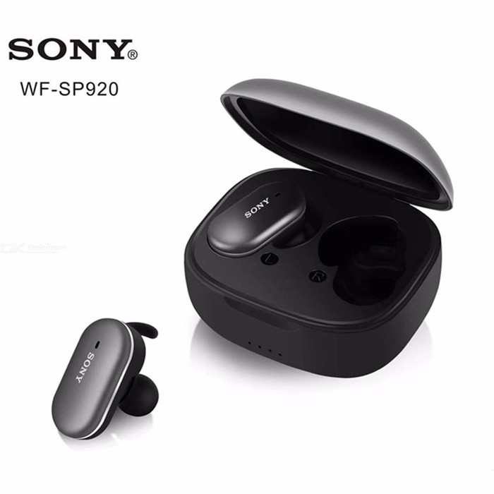 HEADSET EARPHONE HANDSFREE BLUETOOTH SONY WIRELESS WF SP920