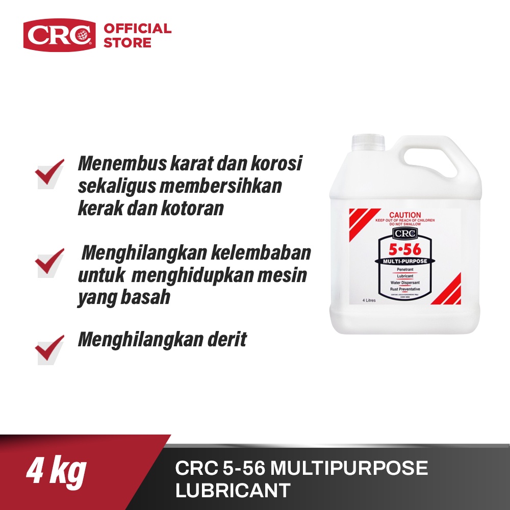 Jual CRC 5-56 Multi-Purpose Lubricant (4 L) - 5004 | Shopee Indonesia