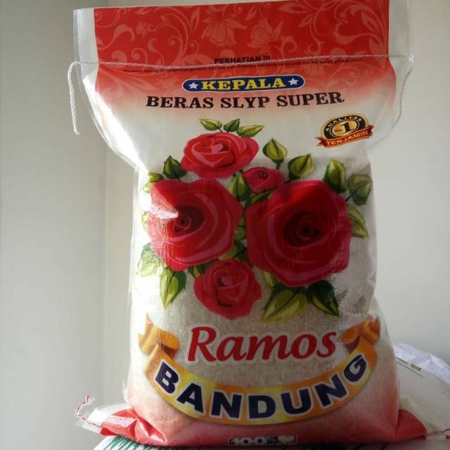 Jual Beras Saigon/Setra Ramos Slyp PREMIUM 10KG Cap Bunga Bandung ...