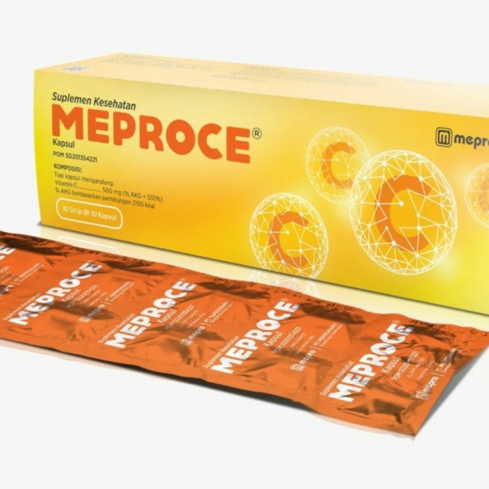 Jual Meproce (VITAMIN C 500MG) KAPSUL | Shopee Indonesia