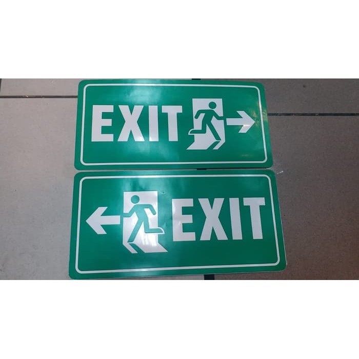 Jual STIKER SIGN STICKER EXIT KIRI / KANAN UK30X15CM | Shopee Indonesia