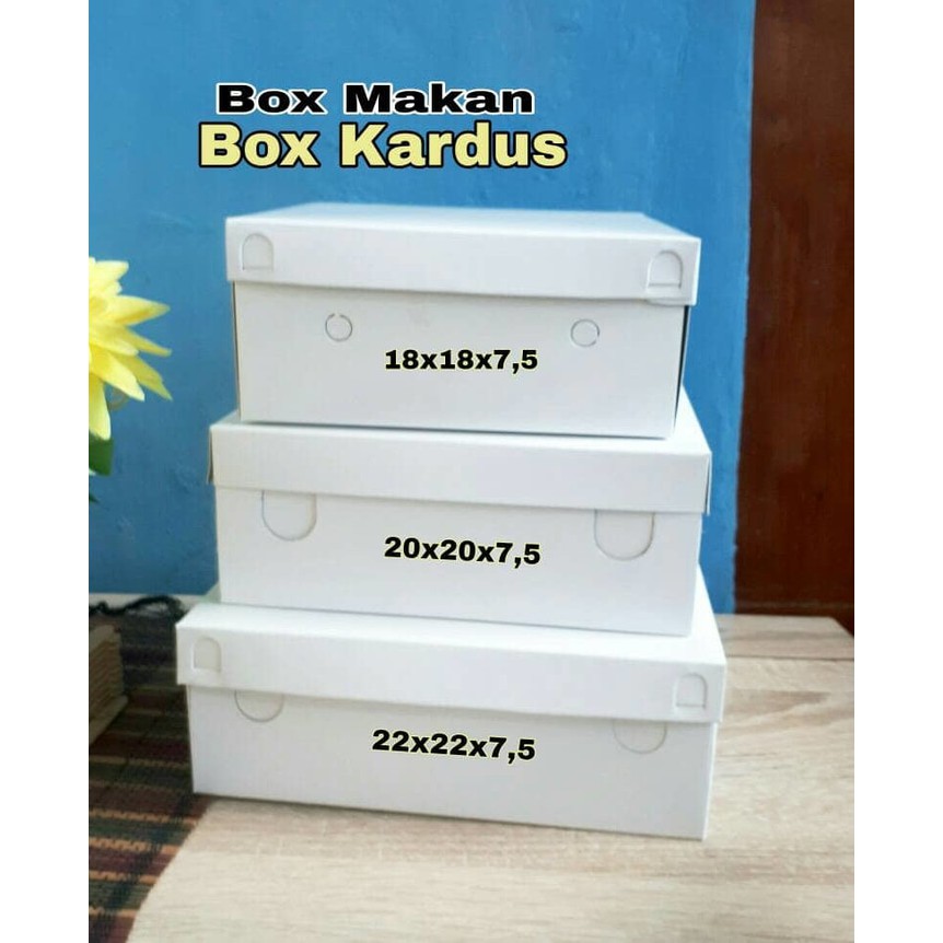 Jual Kotak Makan Box Makan Box Kardus Uk 18x18x7 5 Box Kenduri Isi