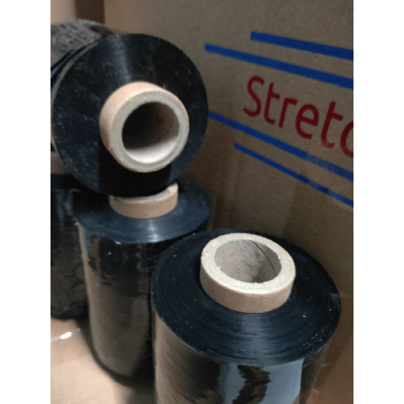 Jual Plastik Wrapping Hitam 10cm | Stretch film Black 10cm | Plastik ...