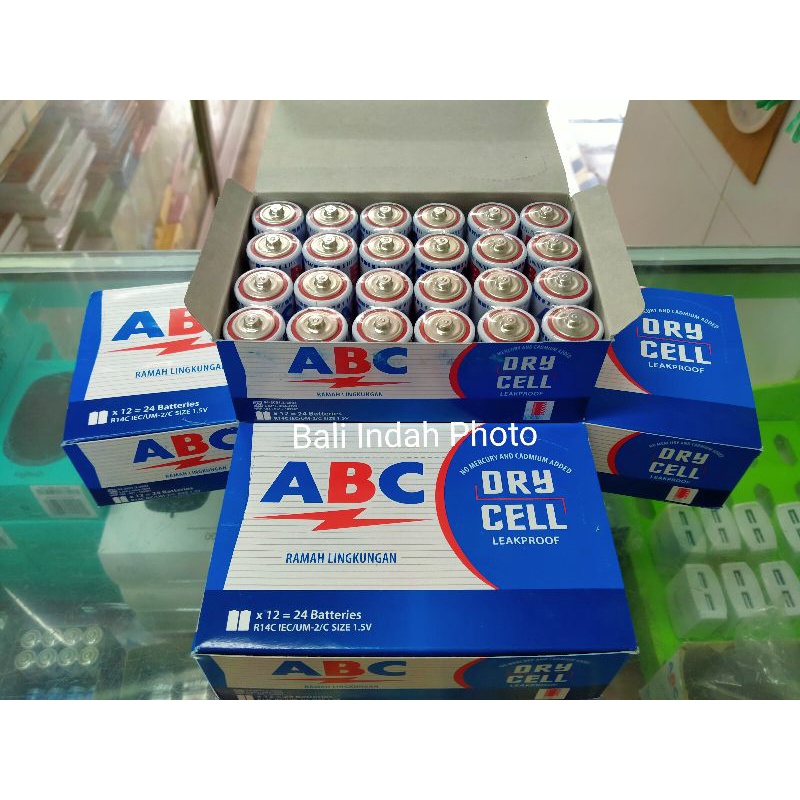 Jual Baterai ABC Biru Sedang/Tanggung (R14C)-24bj | Shopee Indonesia