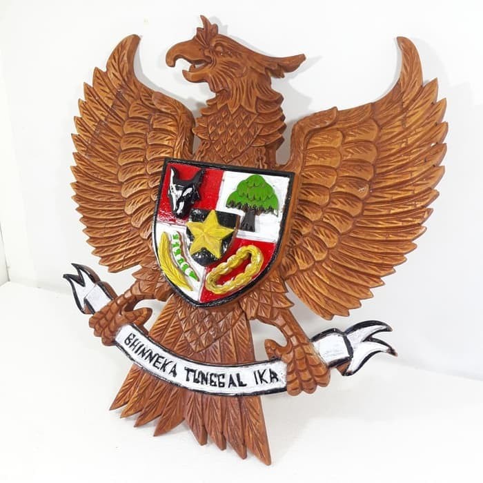 Jual Hiasan Dinding Pajangan Lambang Negara Garuda Pancasila Kayu Jati ...