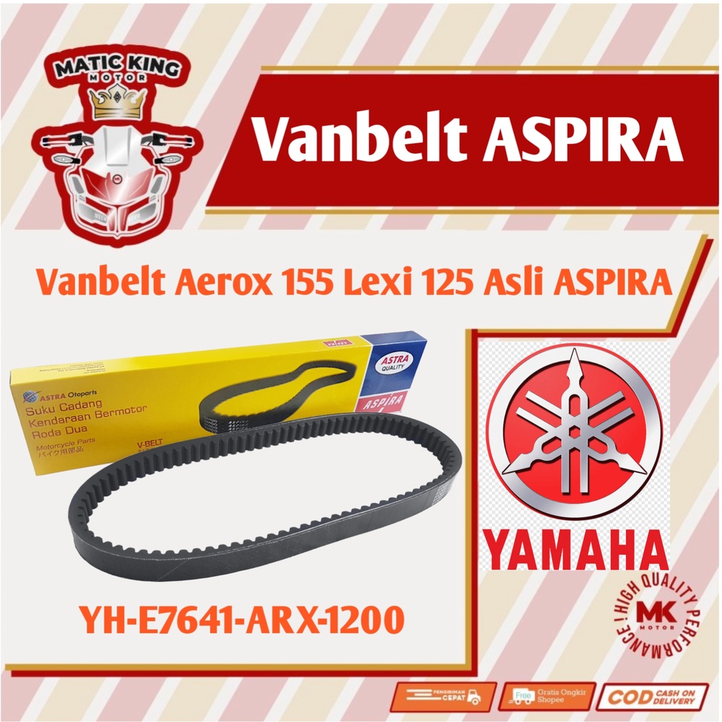 Jual Vanbelt V Belt Van Belt Fanbelt Yamaha Aerox Lexi 125 155 YH-E76PA ...