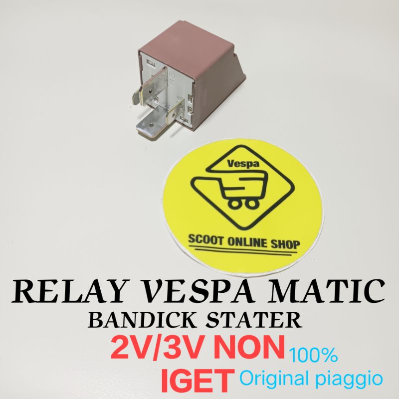 Jual Relay Stater Starter Vespa LX S LXV Sprint Primavera GTS 2V 3V