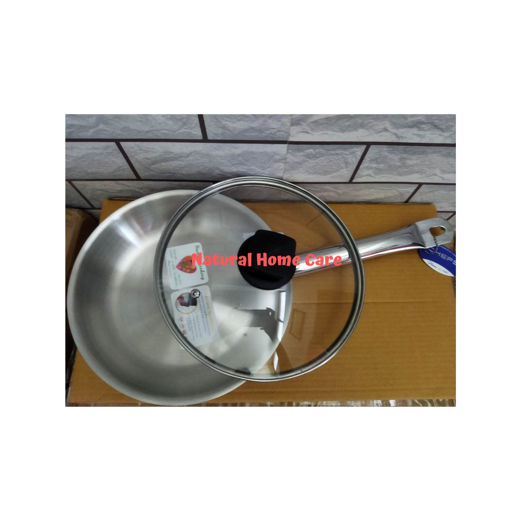 Jual Bima Chefs Frying Pan 24 Cm Stainless SUS 304 3 Ply / Wajan ...