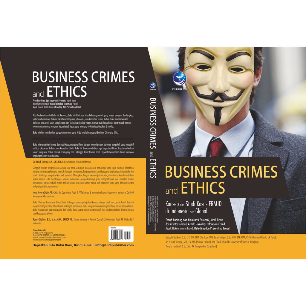 Jual Buku Business Crimes And Ethics, Konsep Dan Studi Kasus Fraud Di ...