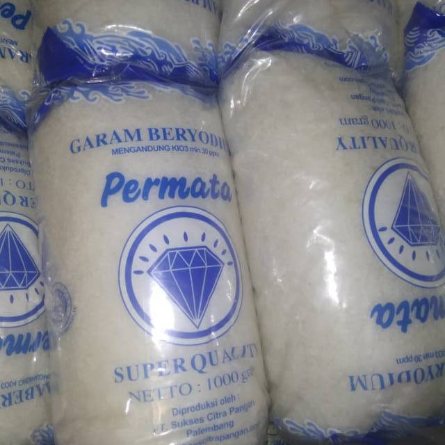 Jual Garam Beryodium Permata Berat Gram Kg Isi Bks Pack Shopee Indonesia