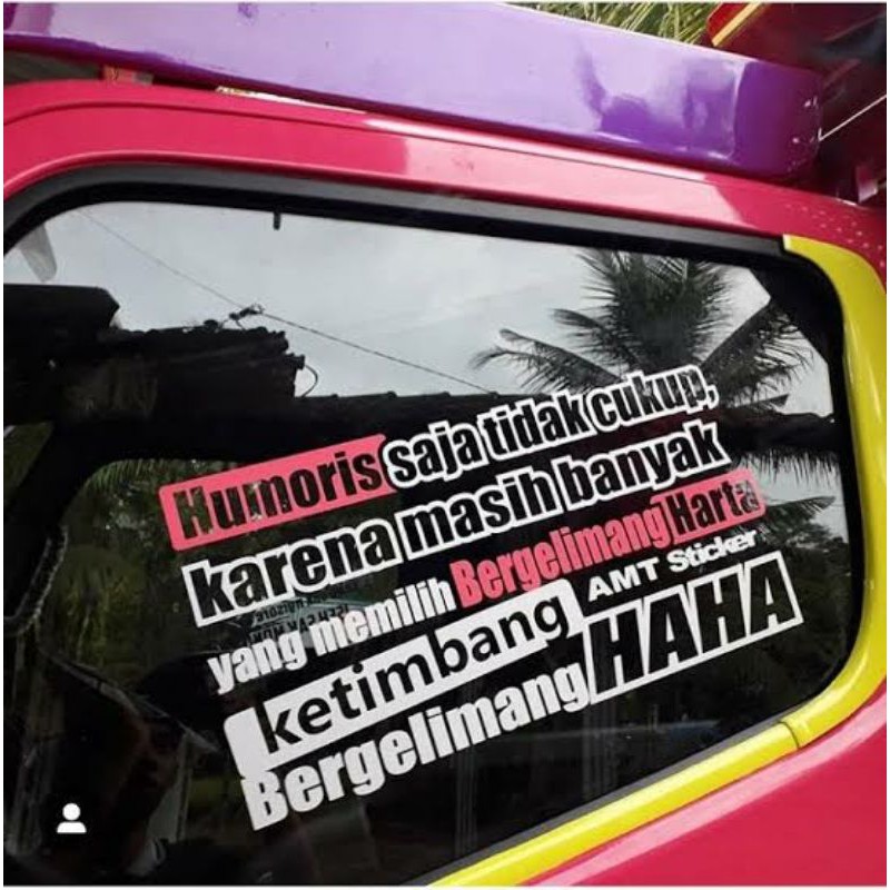 Jual Sticker Kaca Pintu Truck Pick Up Kata Kata Pintu Shopee Indonesia