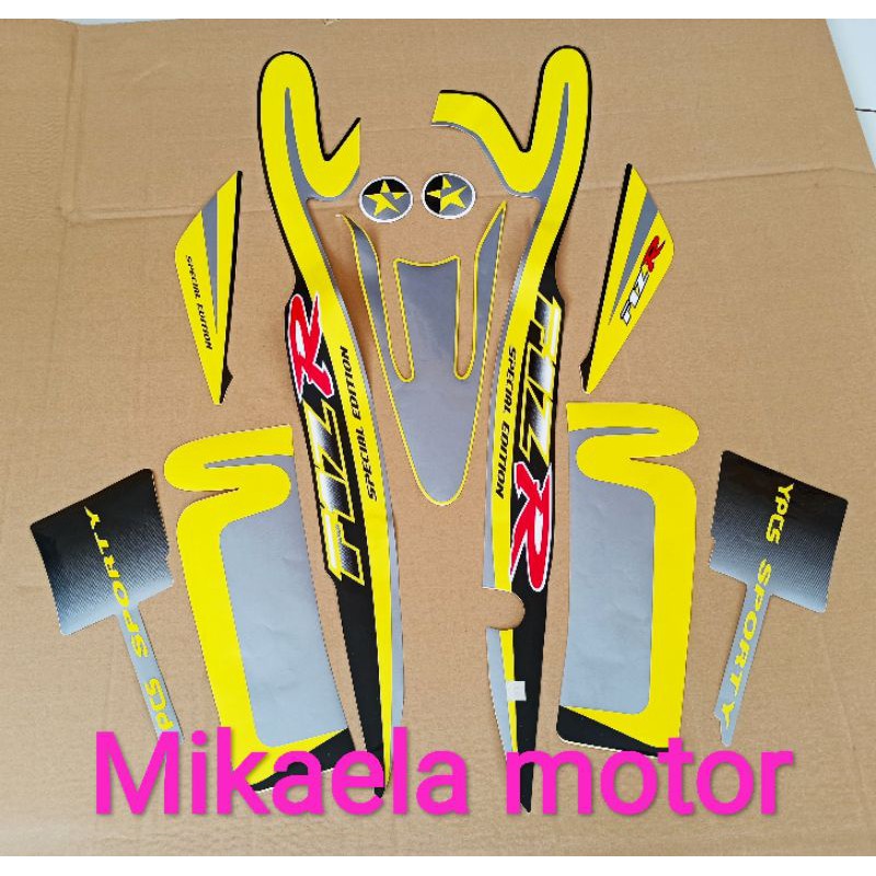 Jual Stiker Striping Lis Les Polet Body Fizr F1z Caltex Kuning Hitam