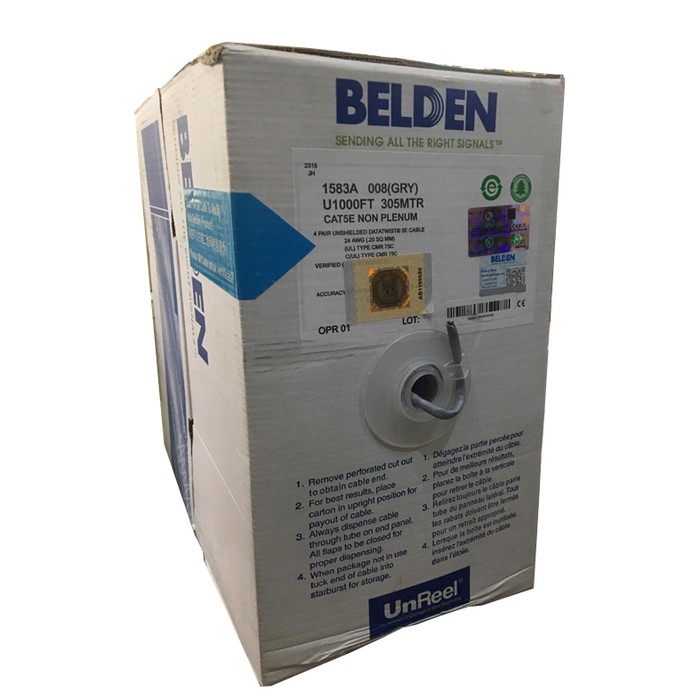 Jual BELDEN 1853A CAT5E USA Original KABEL LAN UTP Meteran | Shopee ...