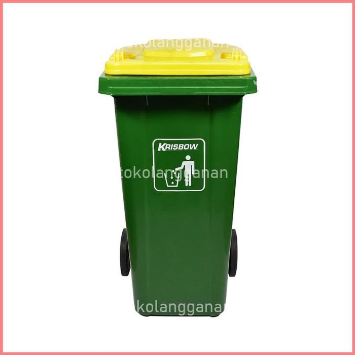 Jual Krisbow Tempat Sampah Outdoor Ltr Hijau Kuning Shopee