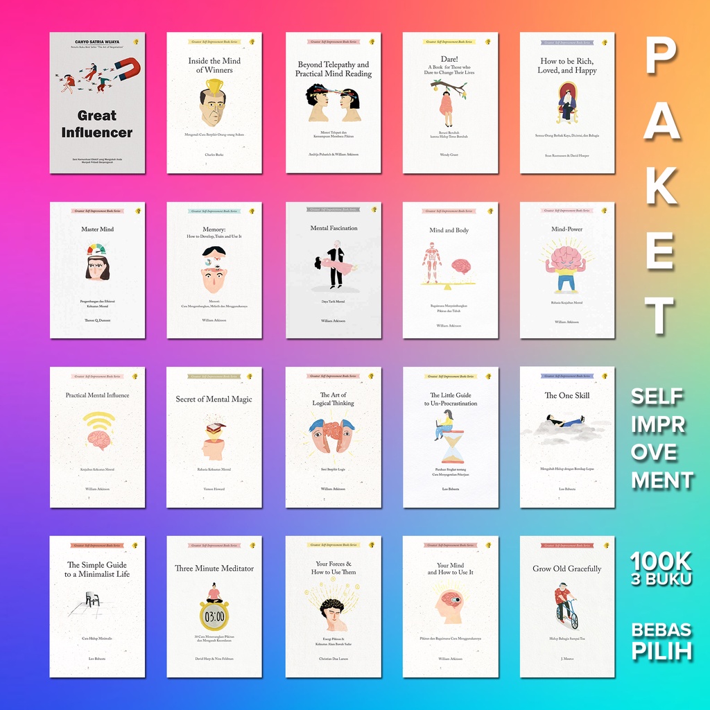 Jual PAKET PELANGI BIG SALE - 100k 3 buku BEBAS PILIH | Shopee Indonesia