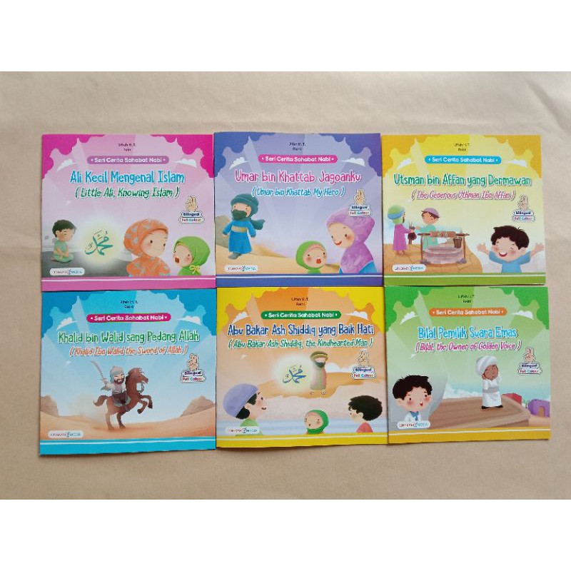 Jual Seri Cerita Sahabat Nabi Buku Cerita Anak Islami Bilingual