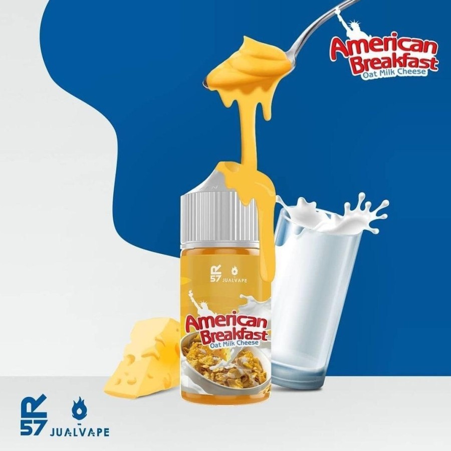 Jual liquid vape american breakfast v4 oat milk cheese 100 ml Shopee