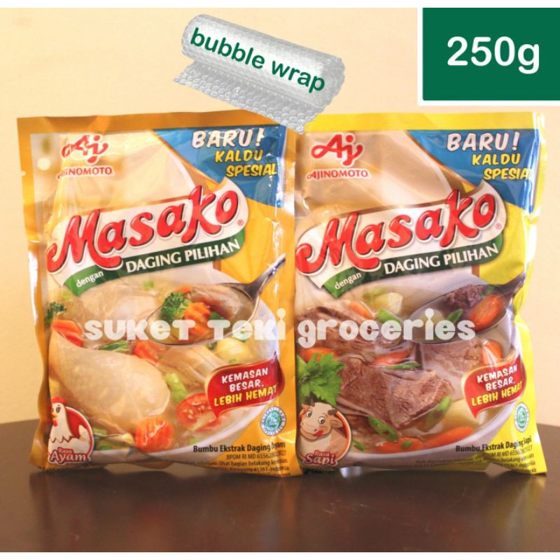 Jual Masako Sapi Ayam 250gr Kaldu Ekstrak Ajinomoto Pouch Sachet 250