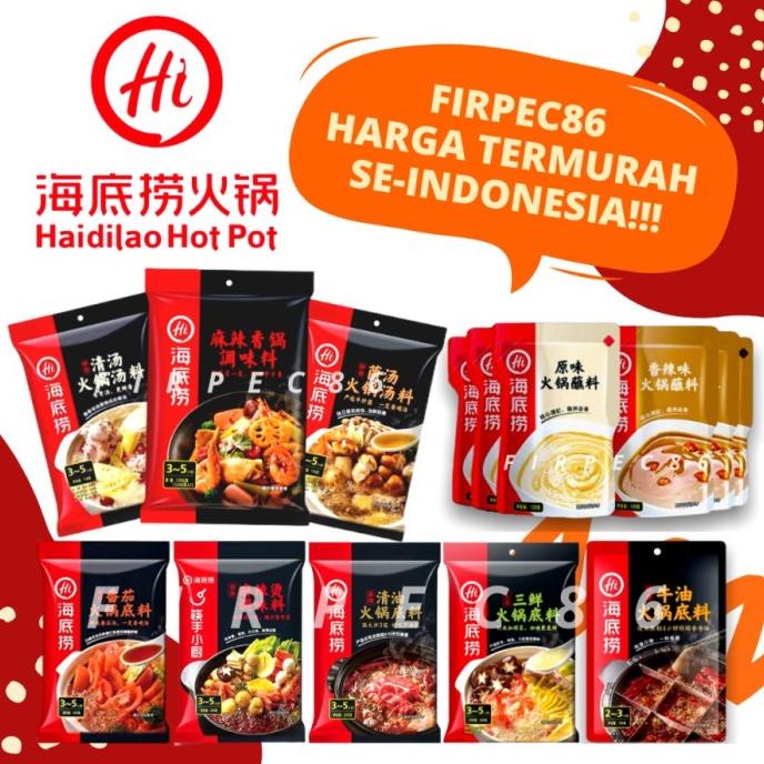 Jual Bumbu Haidilao Original Pork Bone Soup Qing Tang Shopee Indonesia