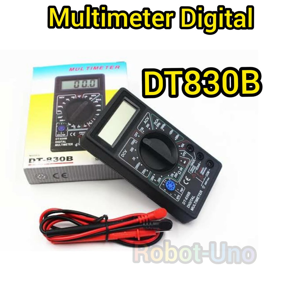 Jual MULTIMETER DIGITAL DT-830B AVOMETER MULTITESTER AC-DC | Shopee ...