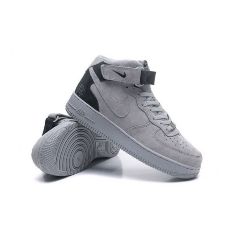 Jual Nike Air Force 1 Mid Reigning Champ Reflective Grey Black Sepatu Pria  Sneakers Original import BNIB | Shopee Indonesia
