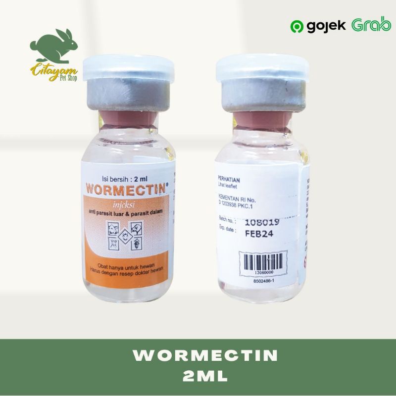 Jual WORMECTIN 20ml Obat Jamur Kutu Scabies INJEKSI ...