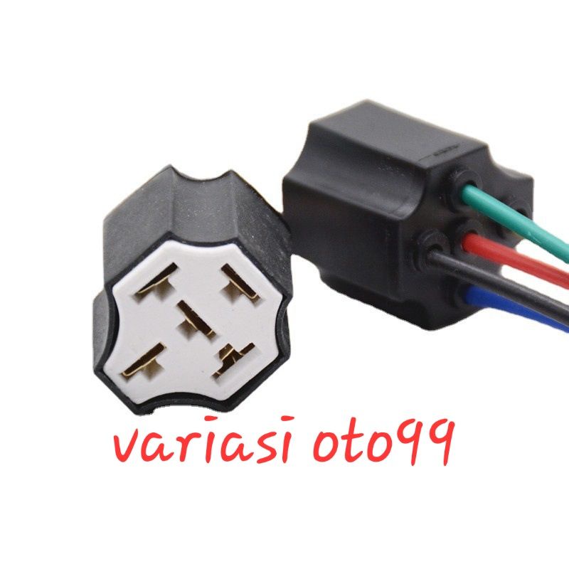 Jual SOCKET CABLE RELAY CERAMIC / SOKET RELAY KLAKSON KAKI 5 DAN KAKI 4