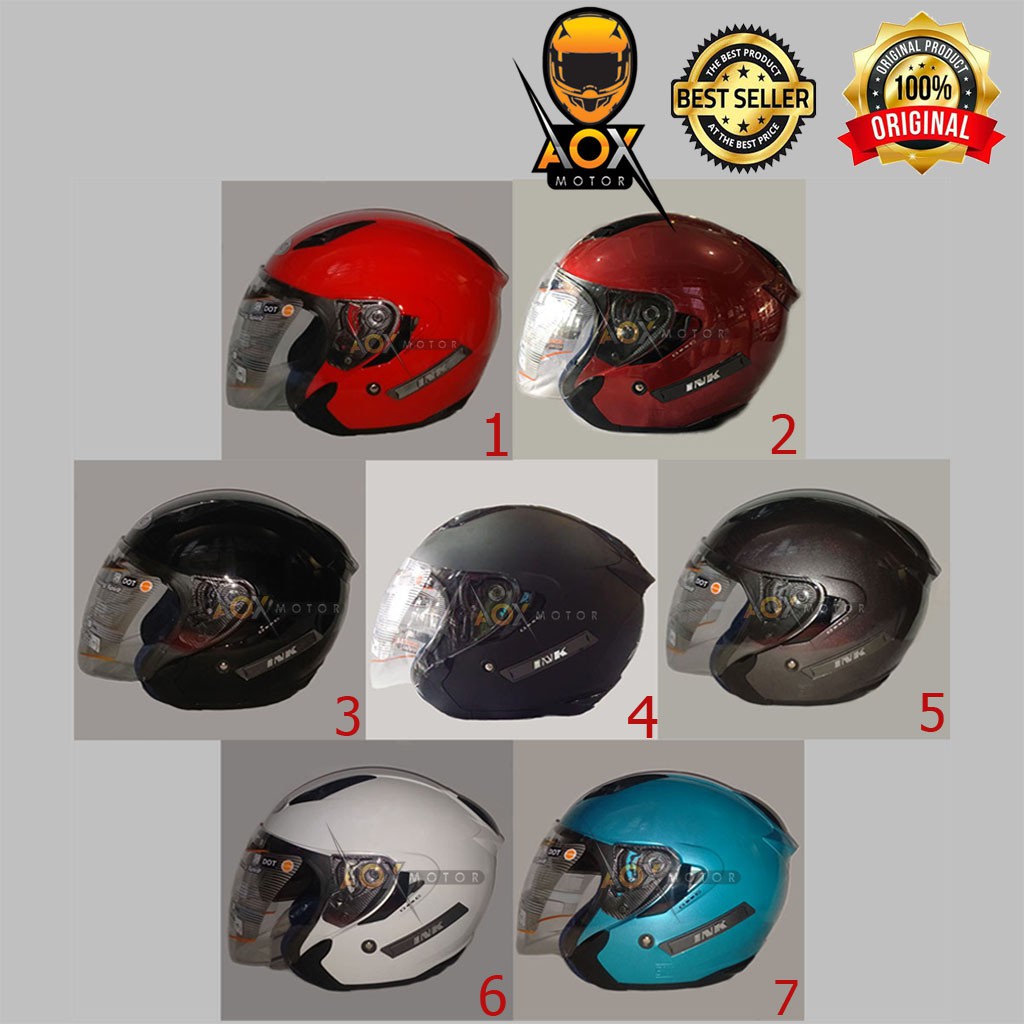 Jual Helm INK METRO 2 Solid Polos ORIGINAL Halfface | Shopee Indonesia