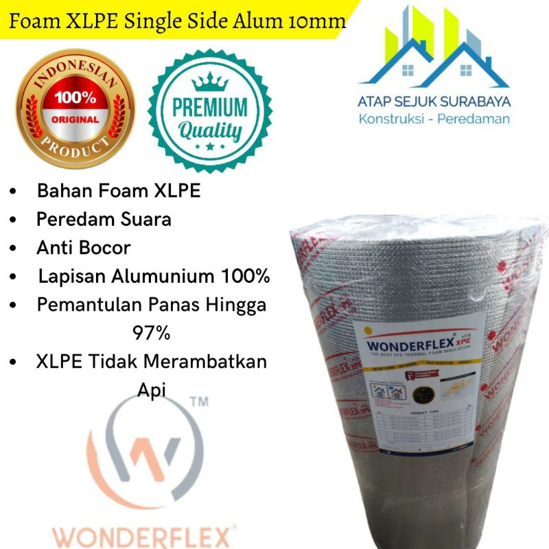 Jual Peredam Panas Genteng Alumunium XLPE Foam 10mm Single Side ...
