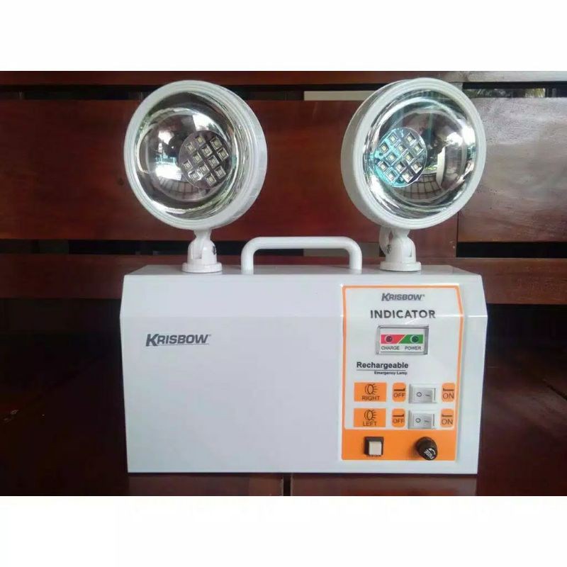 Jual Krisbow Emergency Lamp Twin Spot Lampu Darurat | Shopee Indonesia