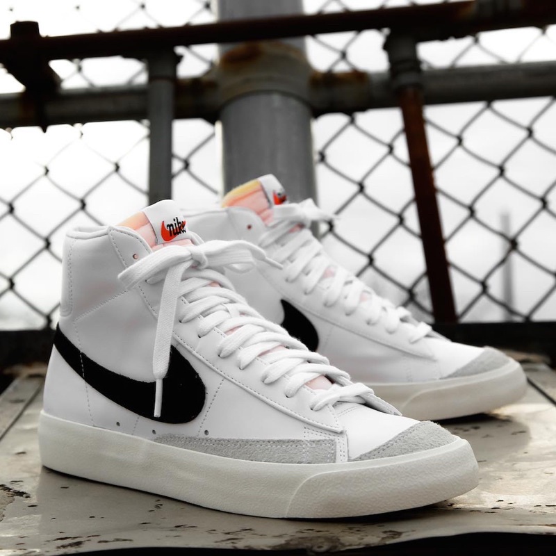 NIKE BLAZER MID 77 VINTAGE WHITE BLACK ORIGINAL 100