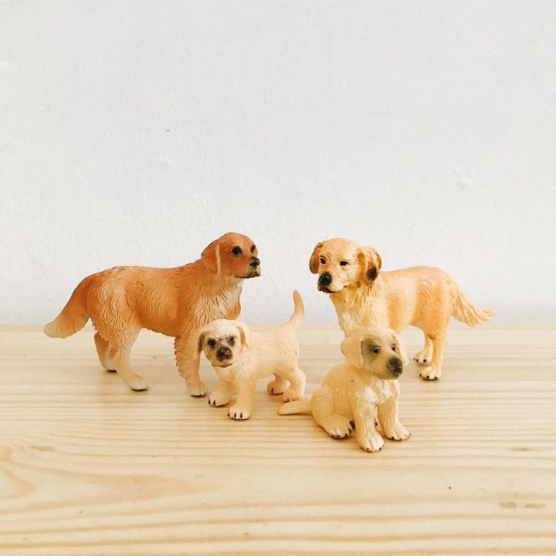 Mini figurine - Chien golden retriever - Happy Family
