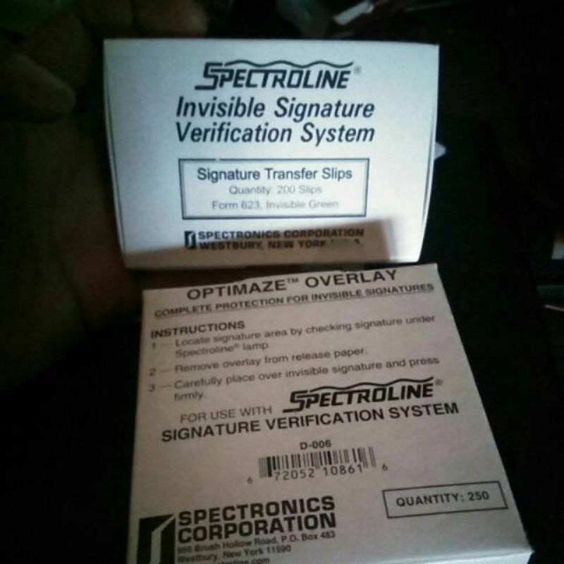 Jual spectroline signature invisible & overlay | Shopee Indonesia