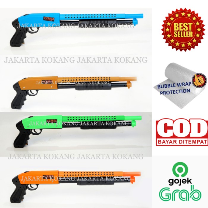 Jual MAINAN PISTOL TEMBAK TEMBAKAN KOKANG SHOTGUN M188 | Shopee Indonesia